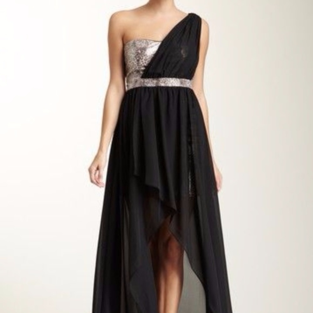 JUMP One Shoulder Animal Print Dress